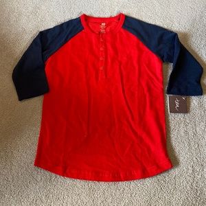 NWT SZ 10 TEA COLLECTION 3/4 SLEEVE SHIRT